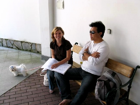 Mario Zhang with Jana Dolezilkova